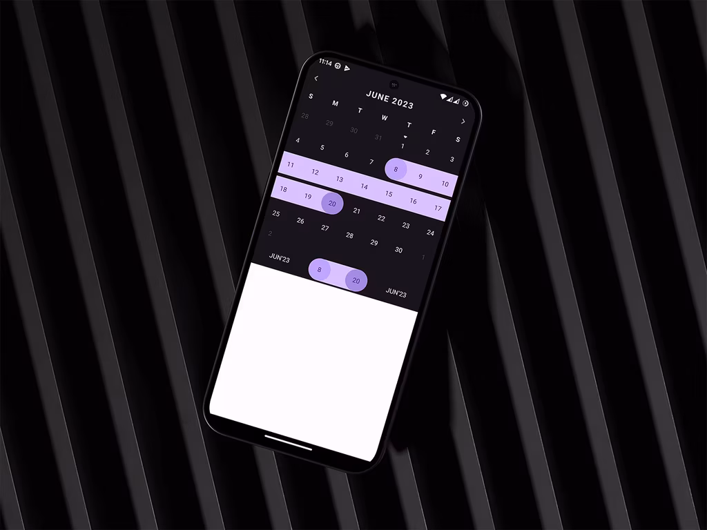 Simple Calendar Library – Android Open Source